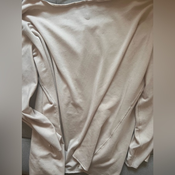 Nike yoga cardigan Luxe size medium off the shoulder round neck snap button - Picture 5 of 6